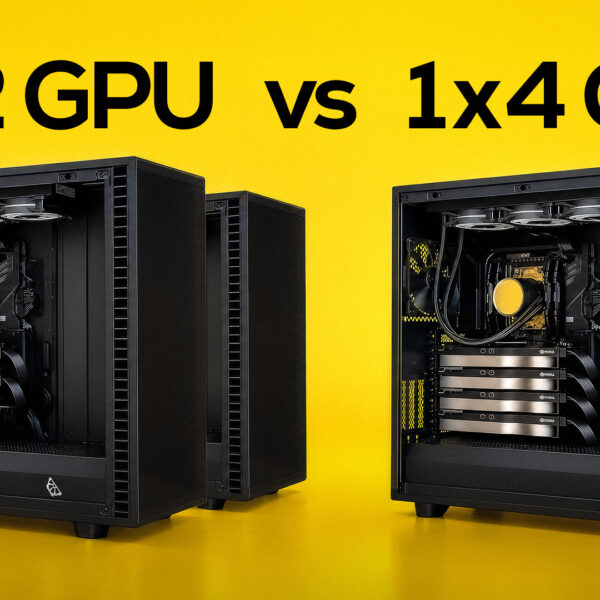 Why Split Four GPUs Across Two Workstations?